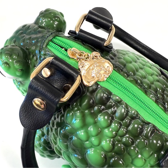 Restocked! Original Windy Willow Green Glow Frog Toad Whimsical Handbag - Picture 3 of 8